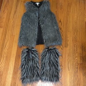 2026 goes 1980’s! EPIC!! DESIGN History faux fur vest with matching legwarmers